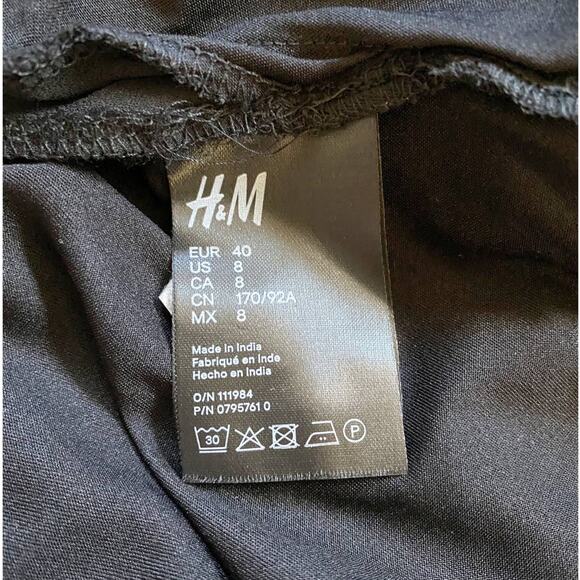 H&M Chiffon Dress With Floral Embroidery Boho NWT - 8 - Picture 13 of 14